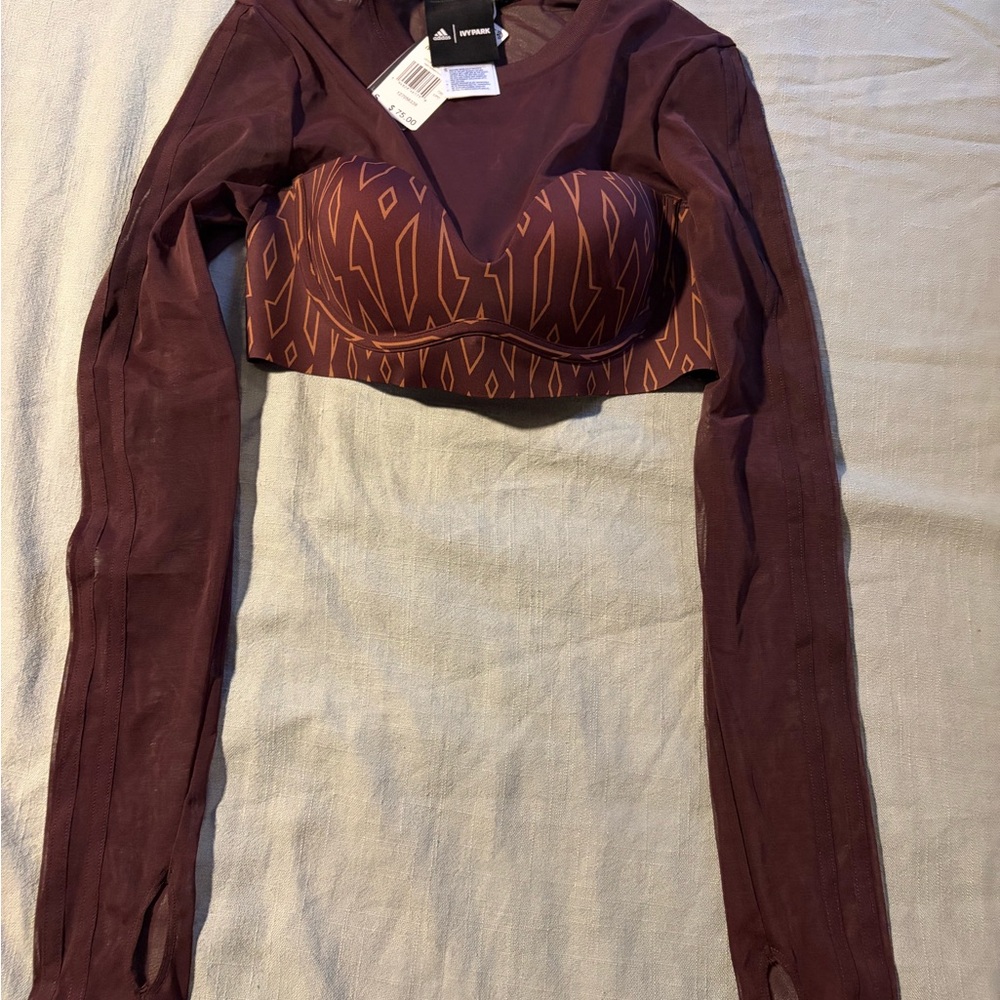 IVY PARK Women's Burgundy Crop Top